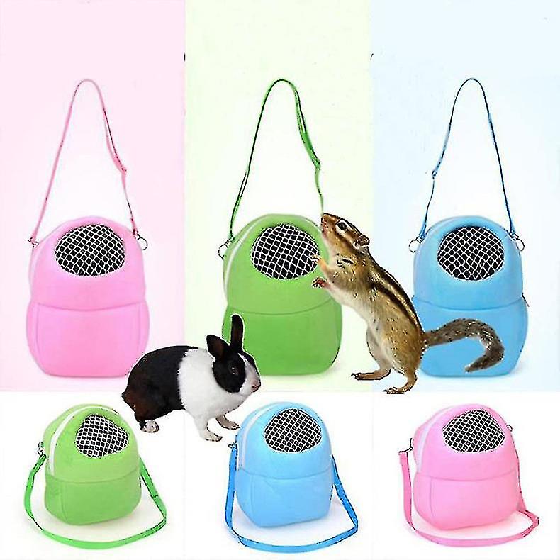 Pet And Hamster Carrying Bag， Portable， Breathable， Shoulder Strap(1 Pcs， Green)