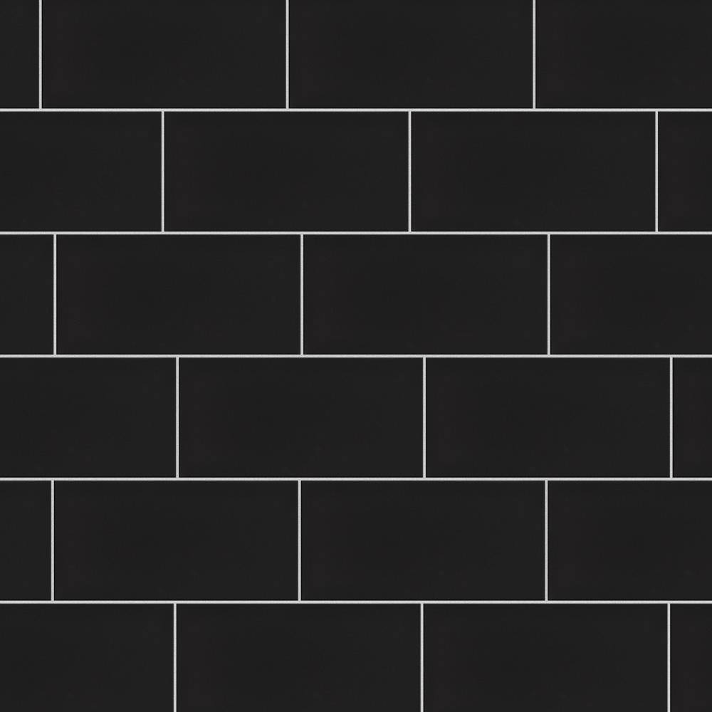 Merola Tile Crown Heights 3 in. x 6 in. Matte Black Ceramic Wall Tile (6.03 sq. ft. Case) WEB3CHMB