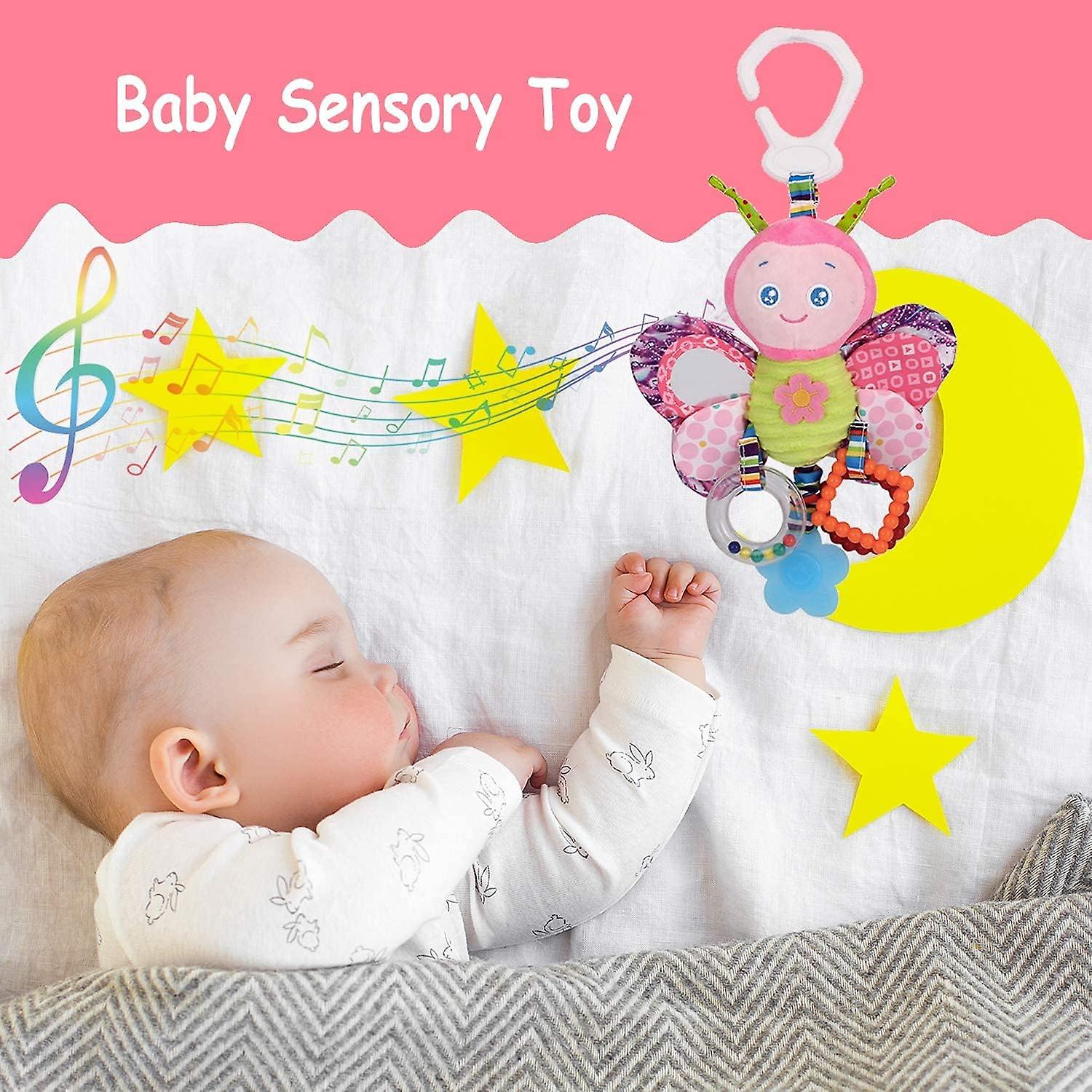 Ca Baby Toys 3-6 Months， Hanging Baby Toys， Stroller Toys Baby Rattles 0-13 Months For Baby Stroller Colorful Animal Bell Rattle For Infants Sensory T