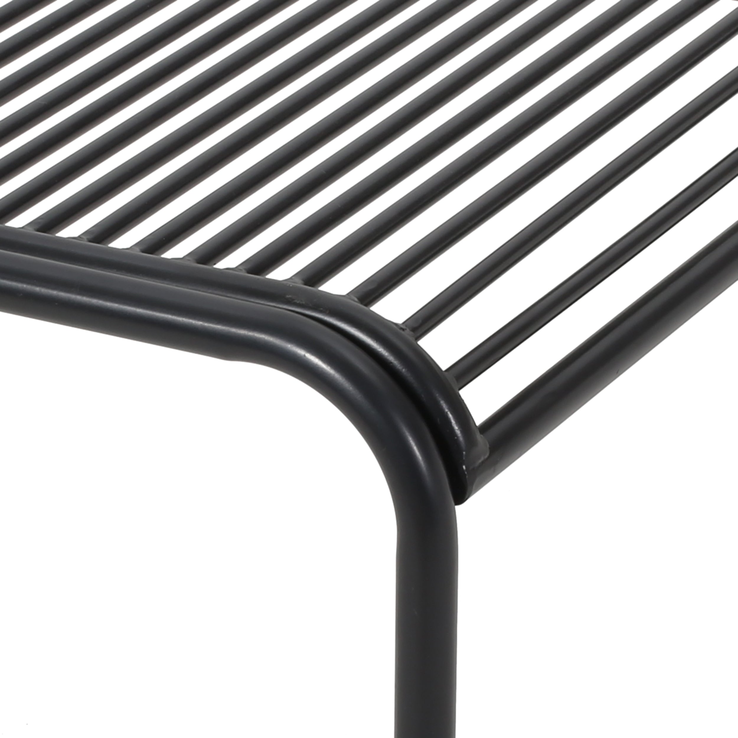 Emily Outdoor Modern Iron Side Table