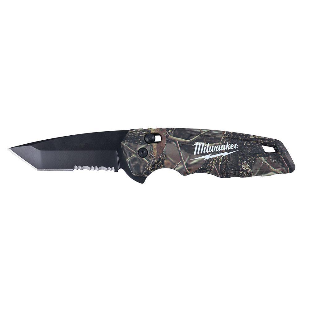 MW 15 in. Ultimate Jobsite Backpack with FASTBACK Camo Stainless Steel Spring Assisted Folding Knife (2-Piece) 48-22-8201-48-22-1535