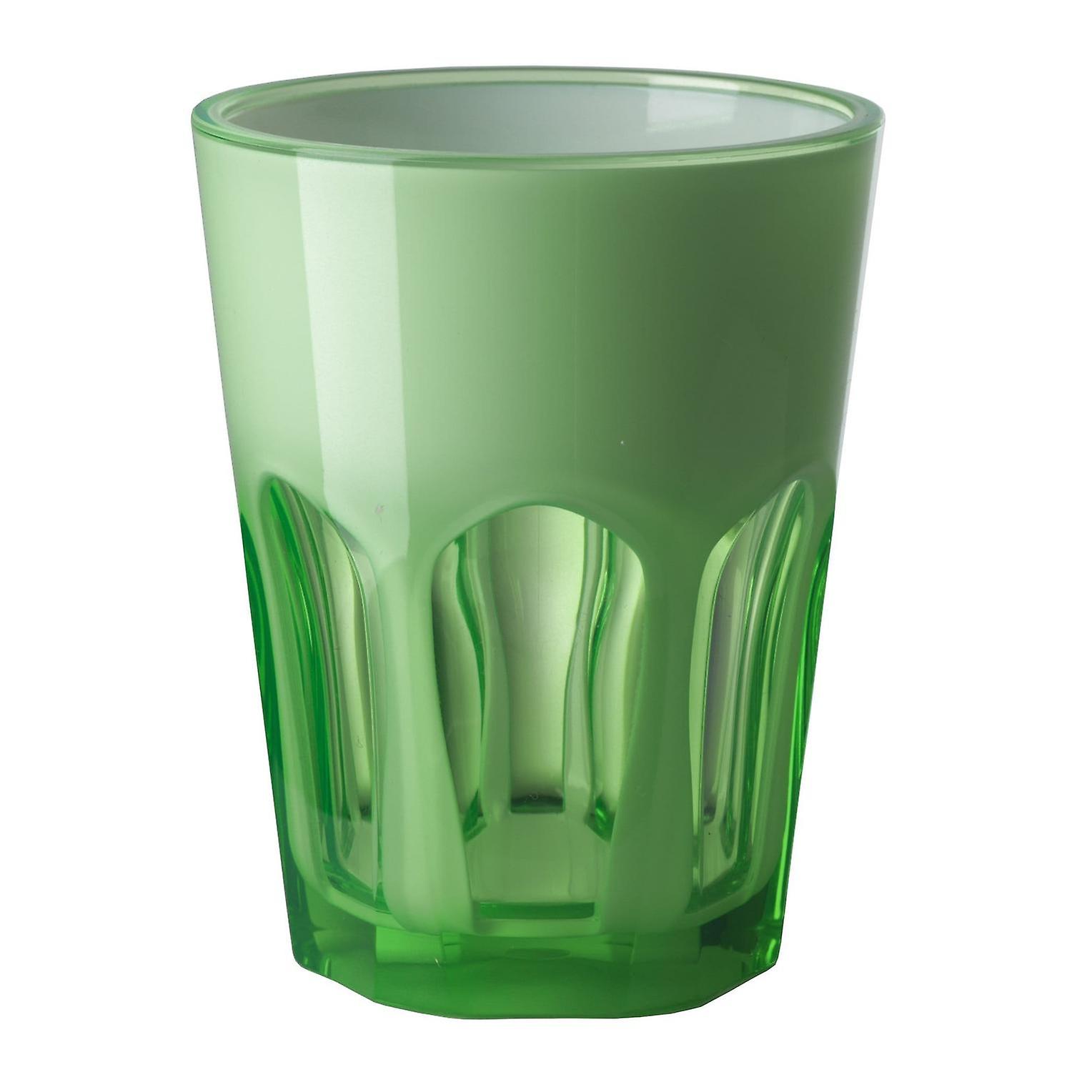 Mario Luca Giusti Set of 6 Double Face Acrylic Cups Green