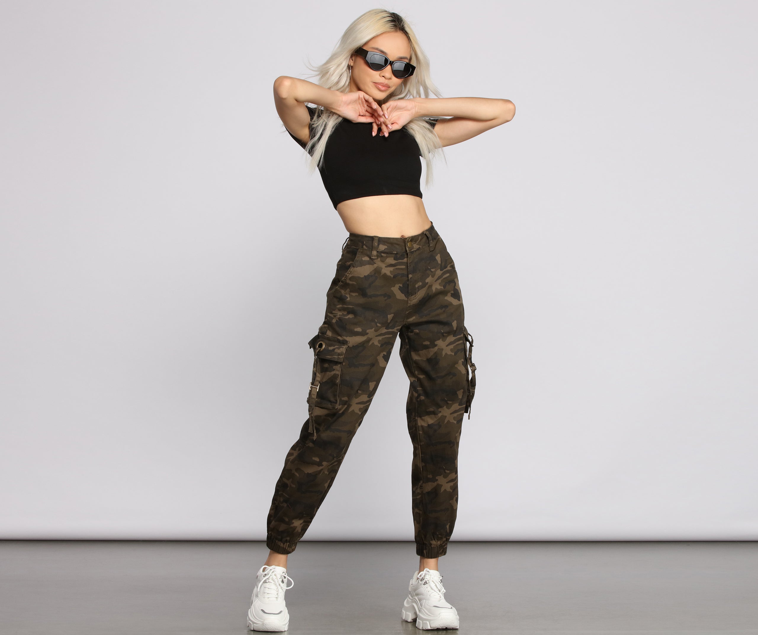 Casual Chic Cargo Jogger Pants