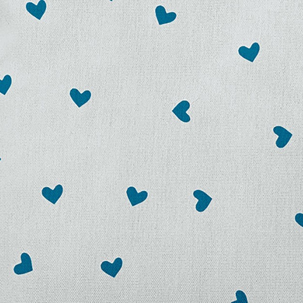 Valentine x27 s Day Little Hearts Square Throw Pillow Teal E By Design