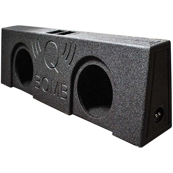 Qpower Qbomb Dual 12 Vented Empty Box Behind Seat...