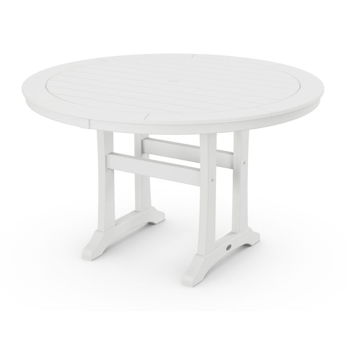 POLYWOOD 48 Round Outdoor Table - NAUTICAL Style  Dining, Counter or Bar Height