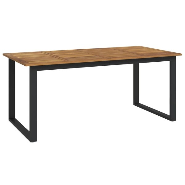 vidaXL Patio Table with Ushaped Legs 70.9