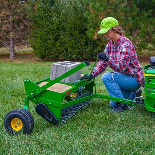 John Deere 40 in. Tow-Behind Combination Aerator-Spreader AS-40JD