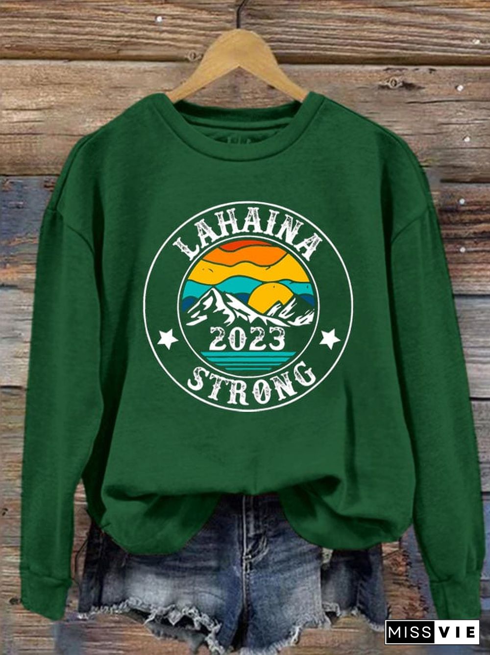 Women's Lahaina Strong Print Sweatshirt