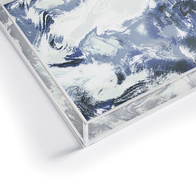 Jacqueline Maldonado Marble Mist Blue Acrylic Tray Deny Designs