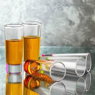 JoyJolt Hue 2 oz. Shot Glasses (Set of 6) JG10211