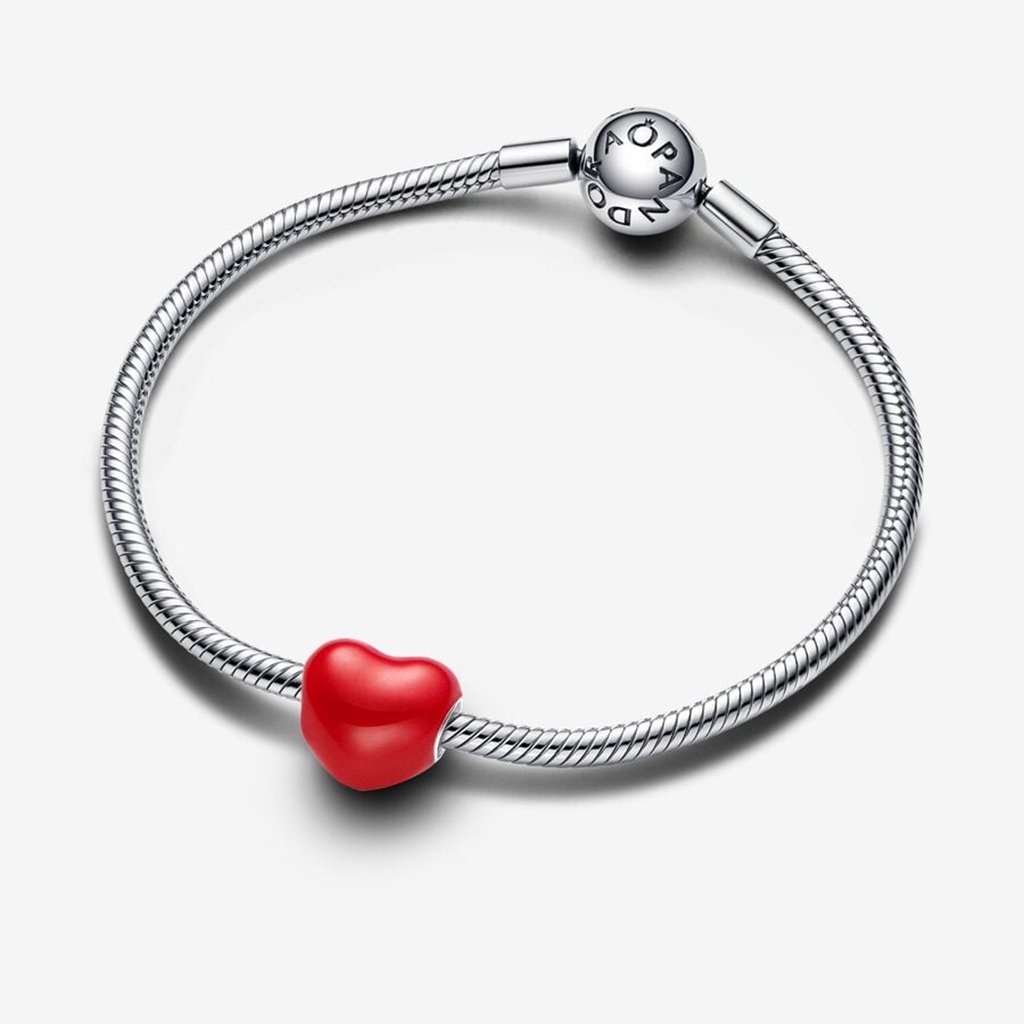 PANDORA  Colour-changing Hidden Message Heart Charm in Sterling Silver