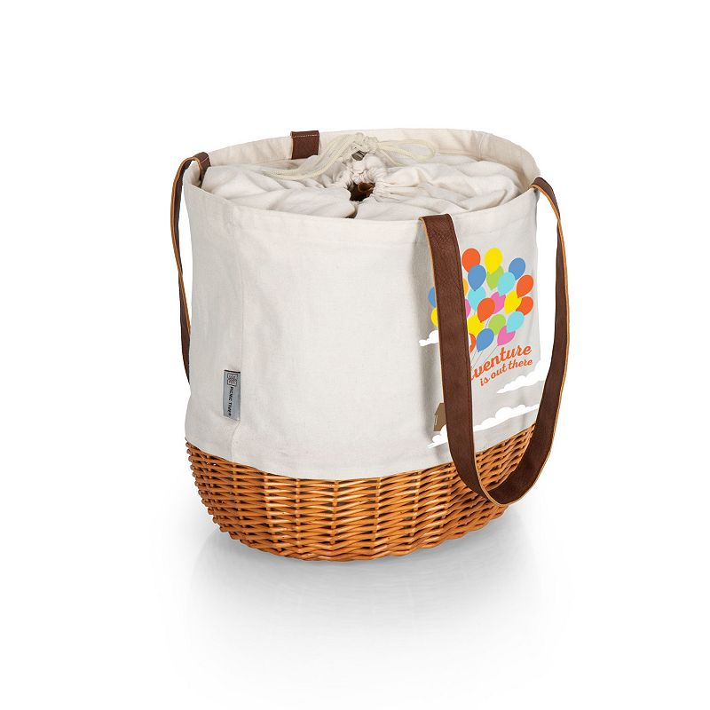 Disney / Pixar UP Coronado Canvas and Willow Basket Tote by Picnic Time