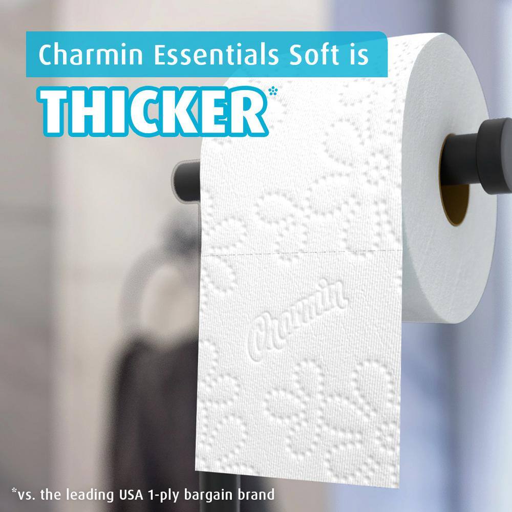 Charmin Essentials Soft Toilet Paper Rolls (6 Mega Rolls Case of 3) 003077204537