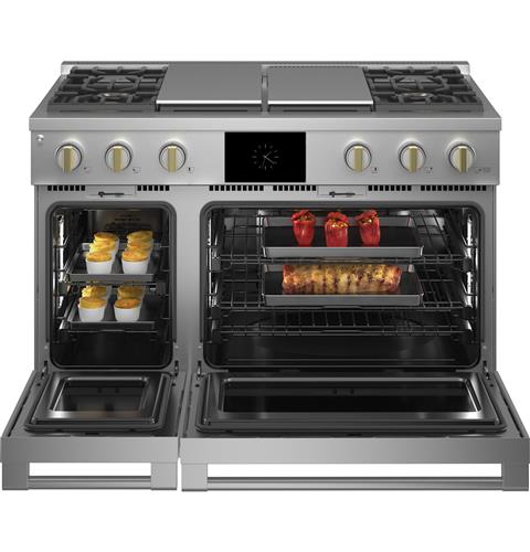 Monogram ZDP484NGTSS 48quot DualFuel Professional Range with 4 Burners