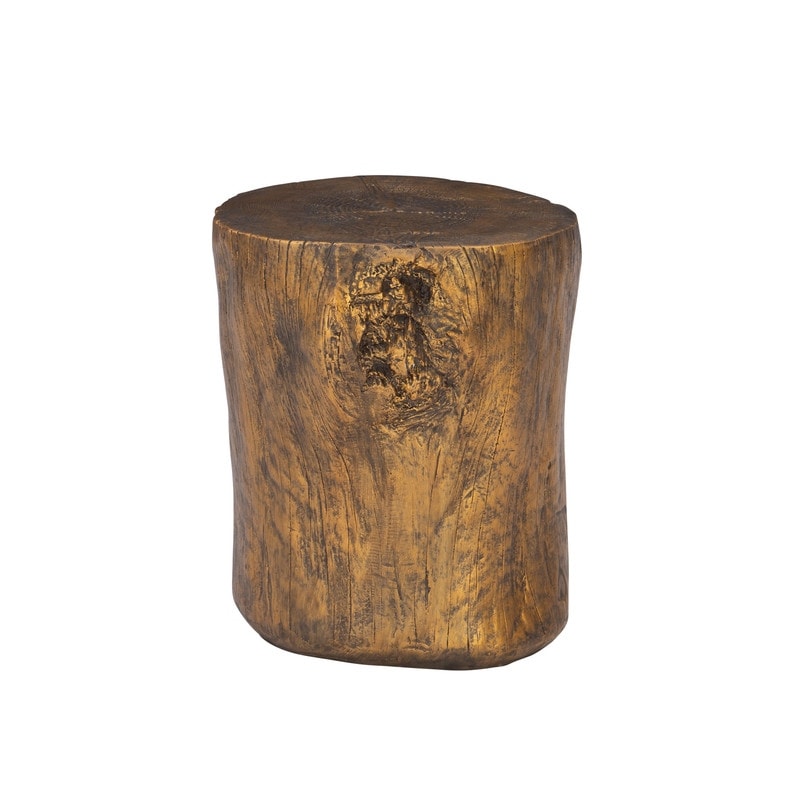 Linon Hunter Stump End Table Stool