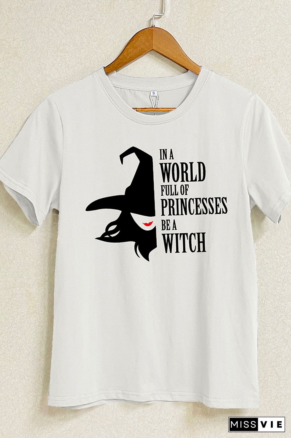 Spooky Witch Short Sleeve Graphic Tee Wholesale