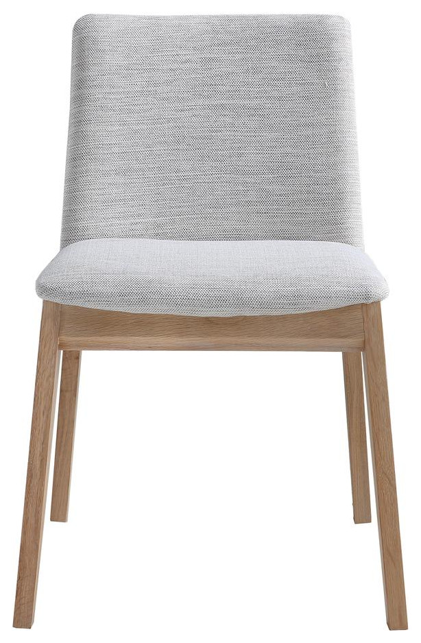 Deco Oak Dining Chair  Grey   Contemporary   Dining Chairs   by BisonOffice  Houzz