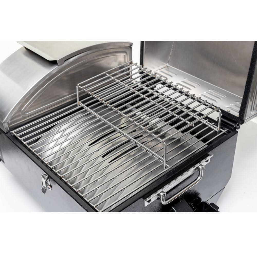 USSC GRILLS Portable Wood Pellet Grill in Stainless Steel with Griddle