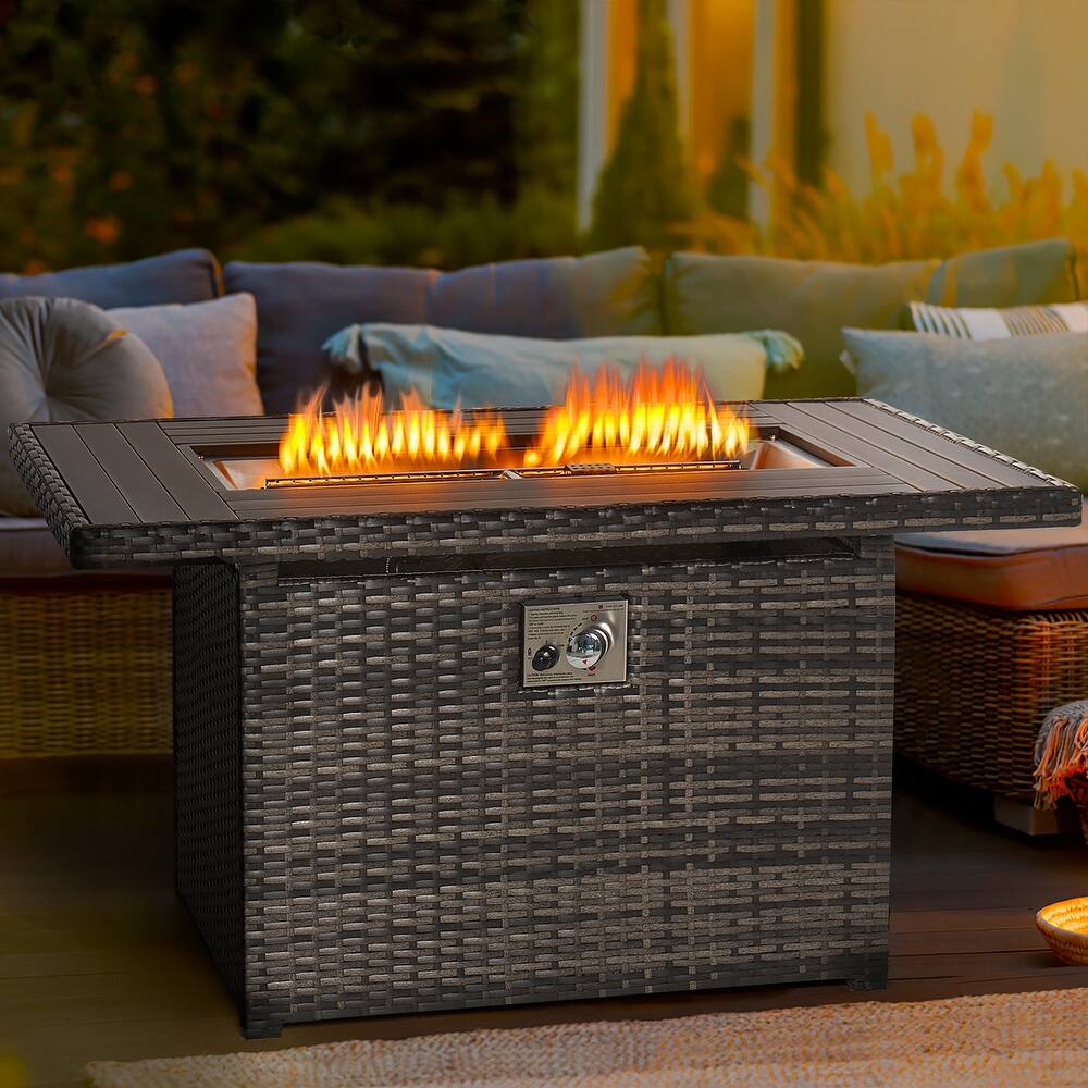 50000 BTU Outdoor Fire Pit Table 40 inch