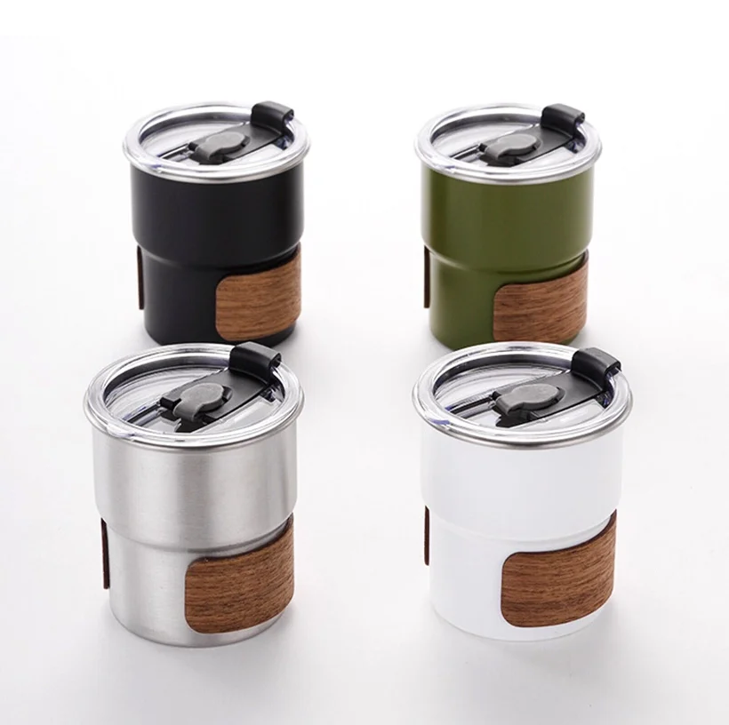 Customized Logo Stainless Steel Mugs tumbler travel beer tea mug cup with lid