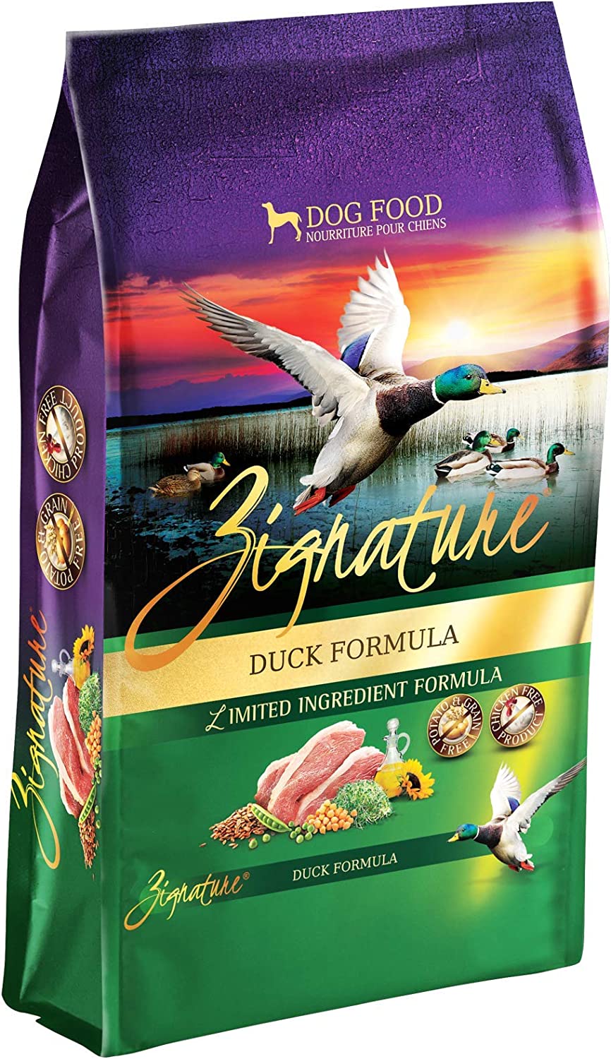 Zignature Duck Limited Ingredient Formula With Probiotics Dry Dog Food 12.5 Pound (Pack of 1)