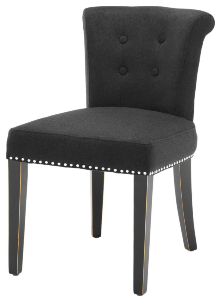 Black Dining Chair  Eichholtz Key Largo   Transitional   Dining Chairs   by Oroa   Distinctive Furniture  Houzz