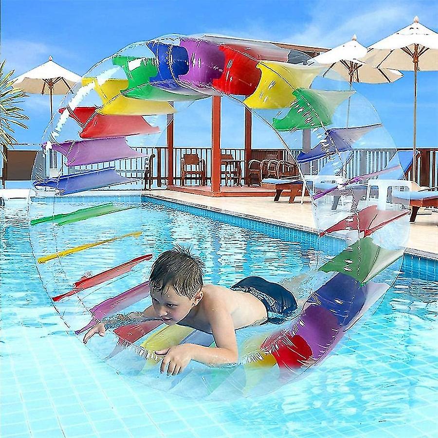 Color Inflatable Roller Toy Grass Water Roller Children Crawling Roller Parent-child Interactive Roller Toy