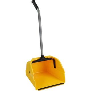 Quickie Jobsite Multi-Surface Fiberglass Handle Angle Broom Plus 14 in. Jumbo Debris Dust Pan Combo 759-DP