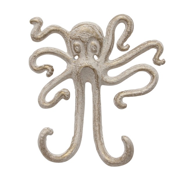 Octopus Double Cast Iron Hook Wall Decor Stonebriar Collection