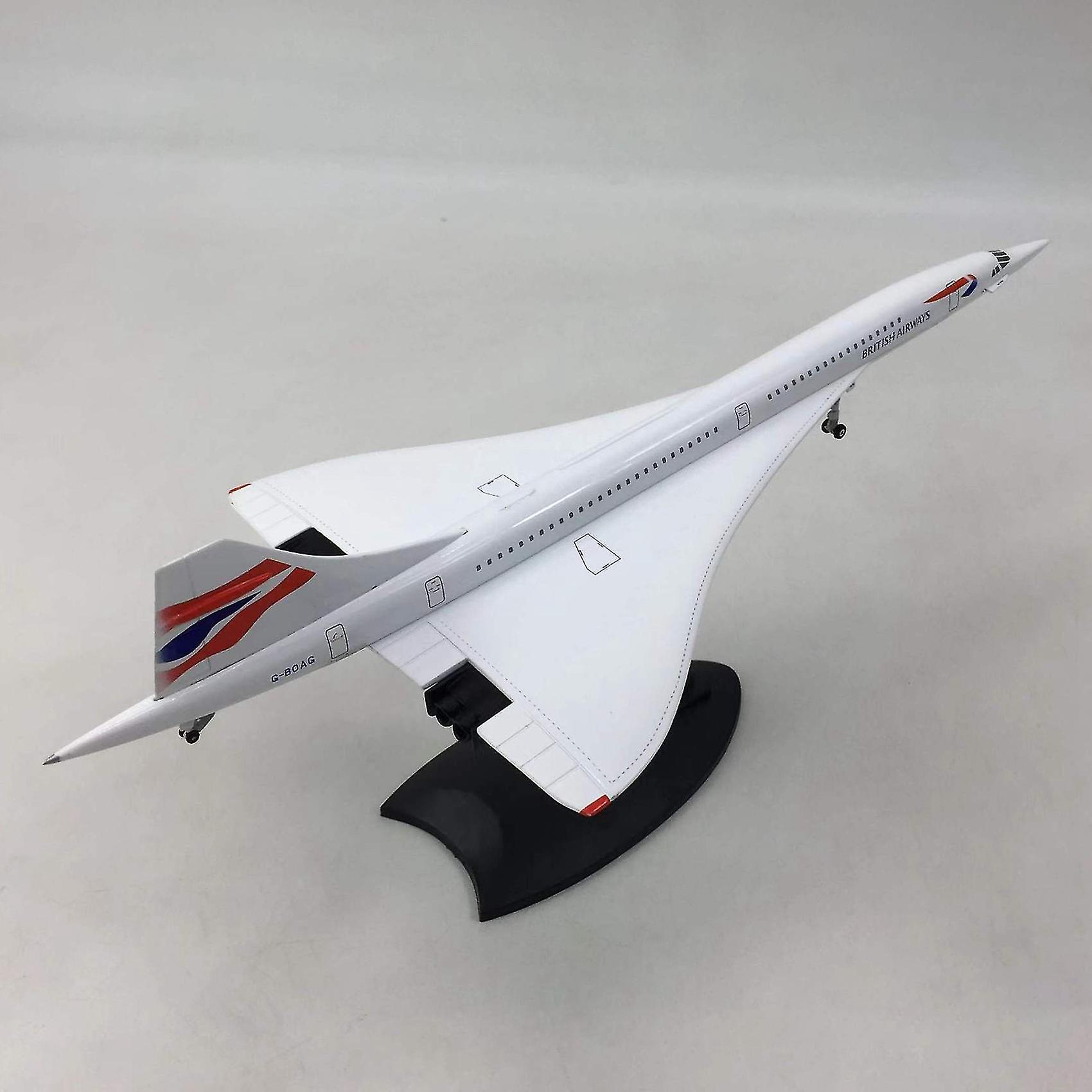 1/200 Concorde Supersonic Passenger Aircraft Air British Airways Model For Static Display Collectio