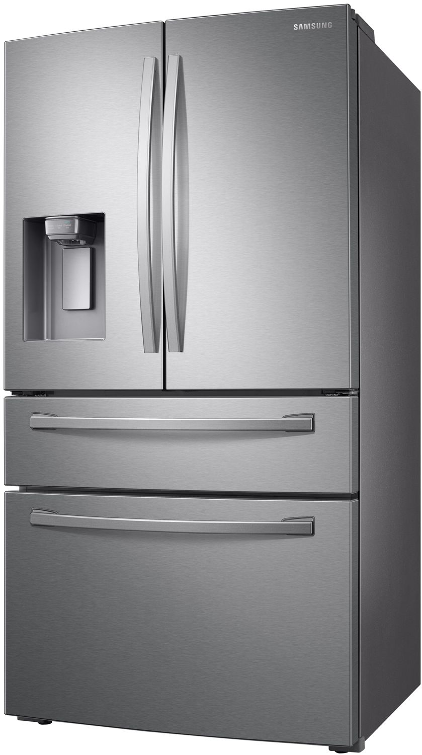  ADA 23 Cu. Ft. Fingerprint Resistant Stainless Steel Counter-Depth 4-Door French Door Refrigerator With FlexZone Drawer