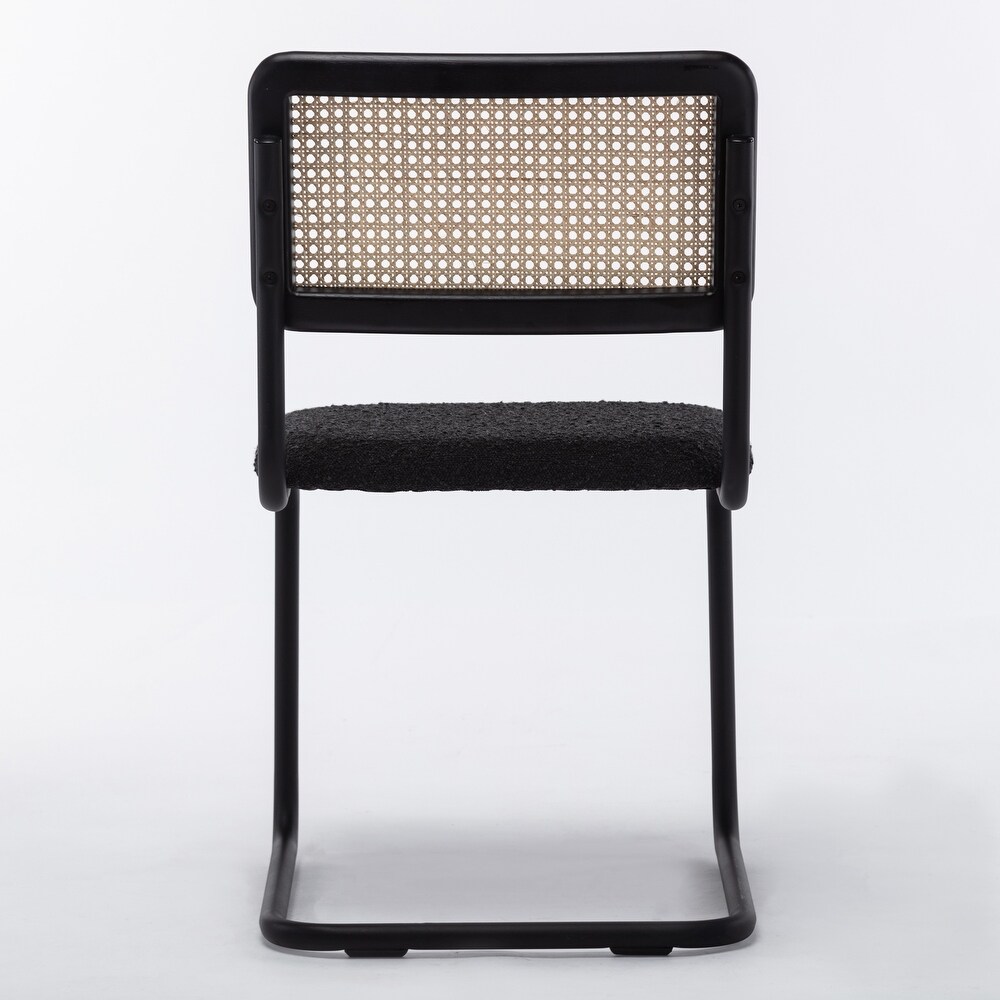 Hayward Cane Back Boucle Side Chair (Set Of 2)