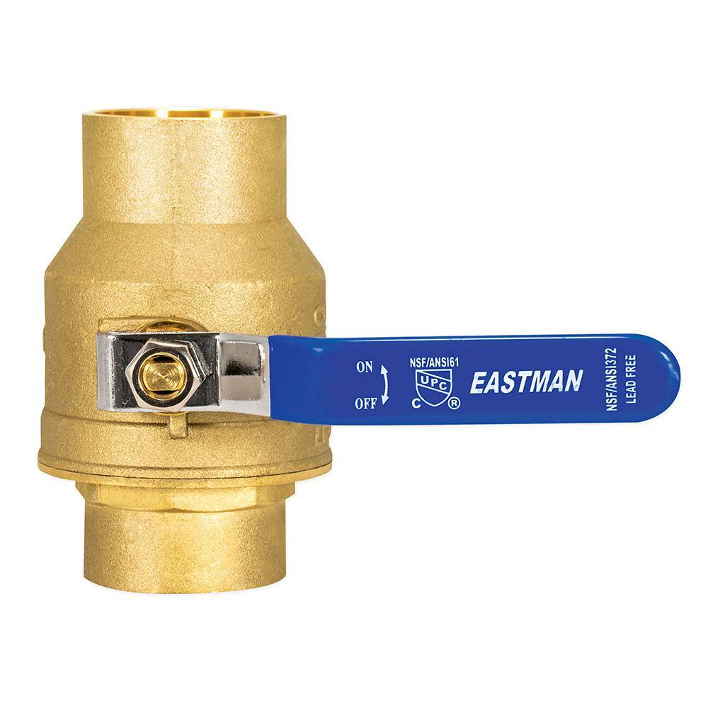 EASTMAN 2 in. x 2 in. Brass Sweat C x C Full Port Ball Valve 20071LF