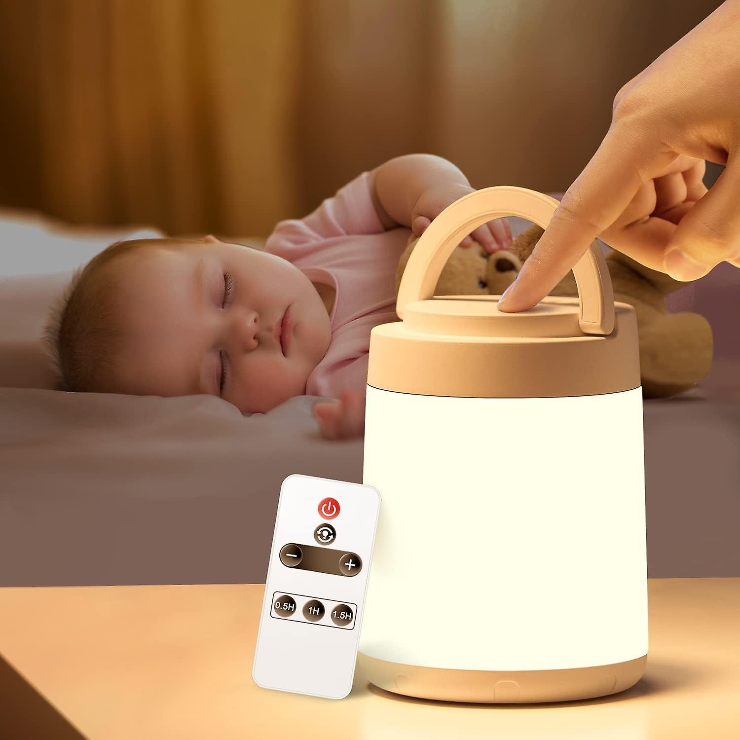 Baby Night Light Kids Night Light，10 Colors Dimmable Night Light For Kids Lamp，rechargeable Portable Night Light Lamp，remote+timer Nursery Lamp，small