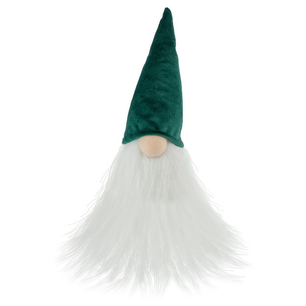 Dark Green And White Gnome Tabletop Christmas Decoration