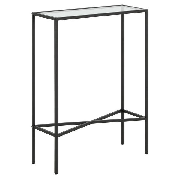 Henley 22'' Wide Rectangular Console Table with Glass Top