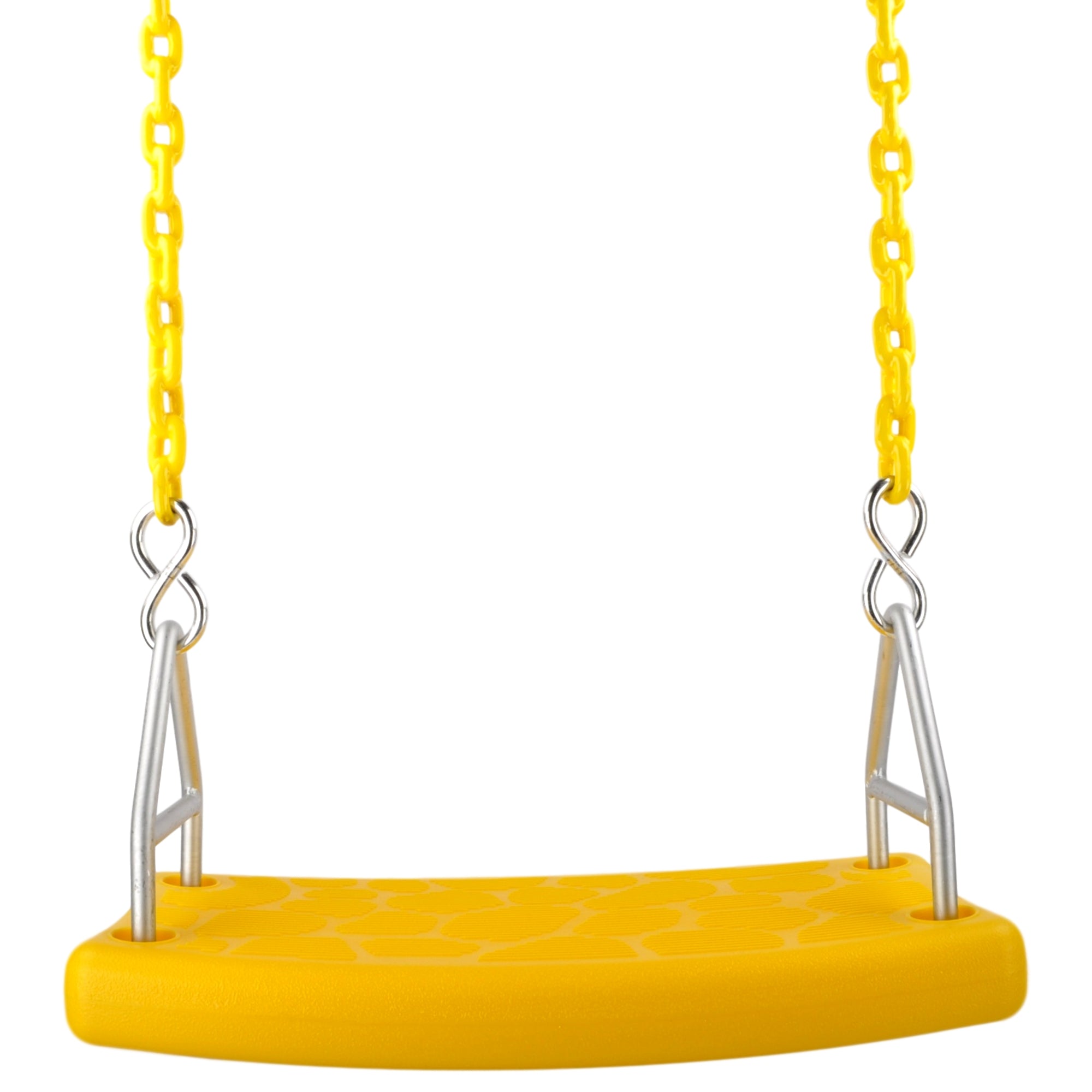 Swing Set Stuff Inc. Flat Seat (Yellow) with 5.5 ft. Coated Chain and SSS Logo Sticker