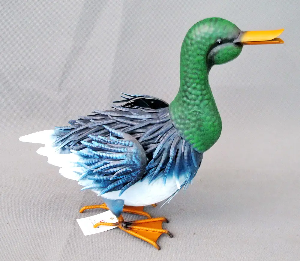 outdoor decorative duck Metal Garden Supply