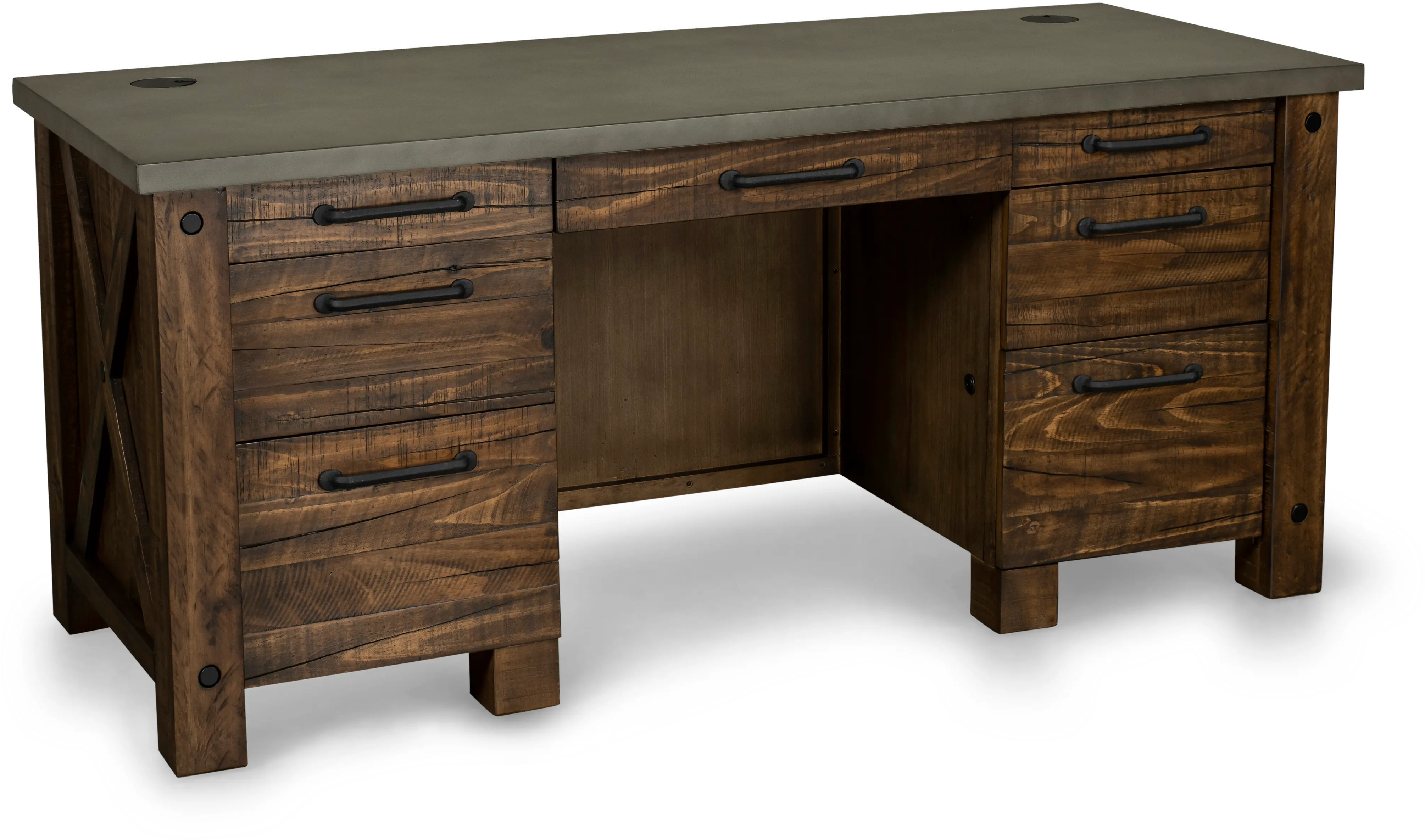 Jasper Rustic 68 Executive Desk