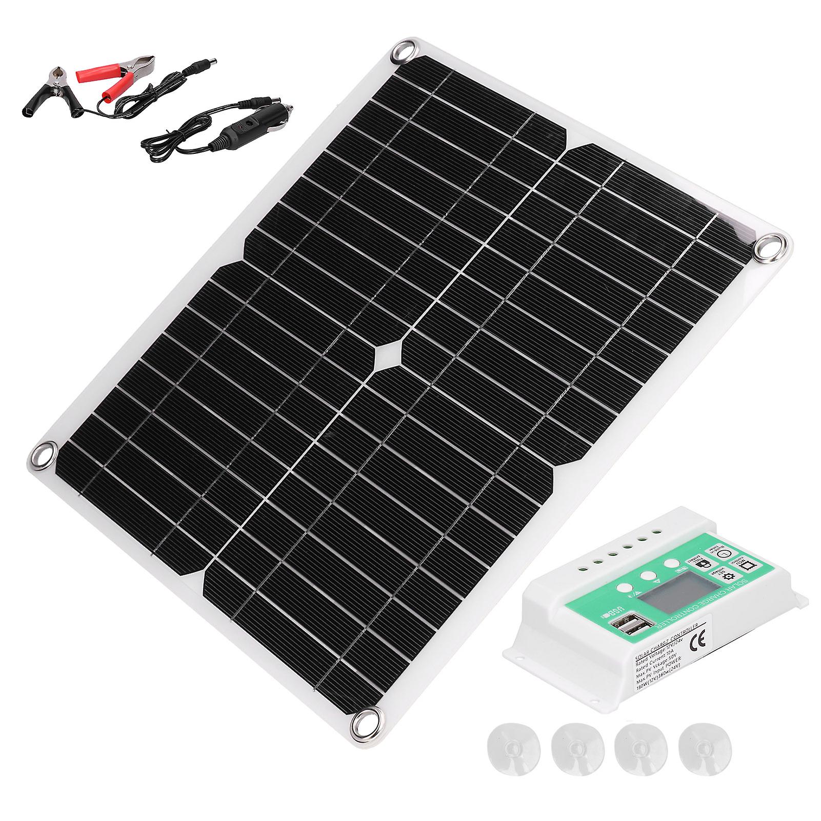 40w 18v Monocrystalline Silicon Flexible Solar Panel With 10a Solar Charge Controller For Outdoor