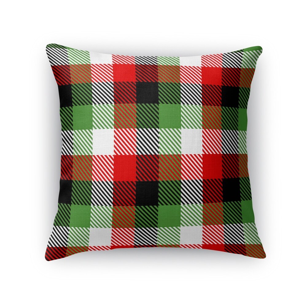 CHRISTMAS PLAID Throw Pillow By Kavka Designs