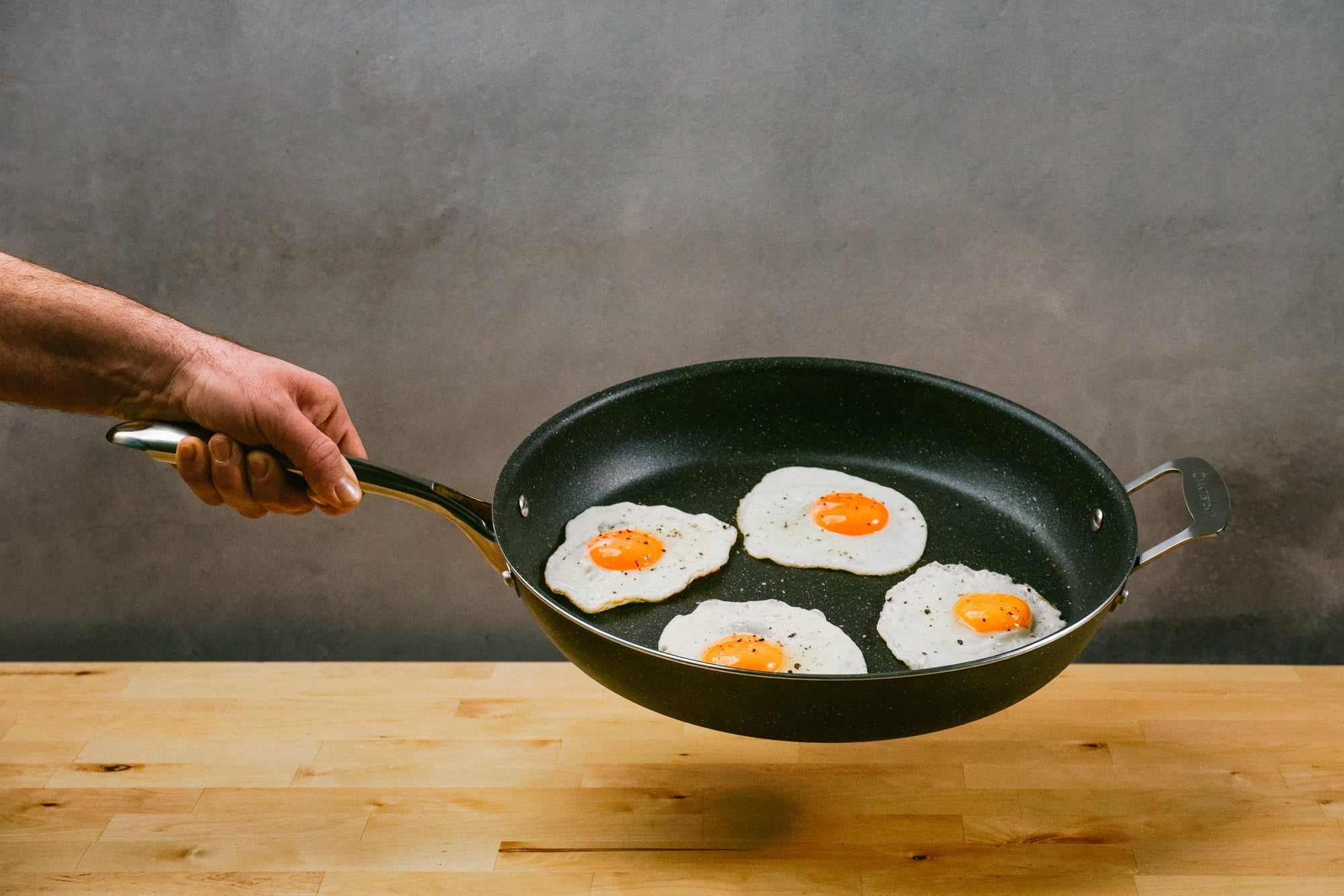 Granitestone 14 inch XL Family Size Frying Pan with Helper Handle