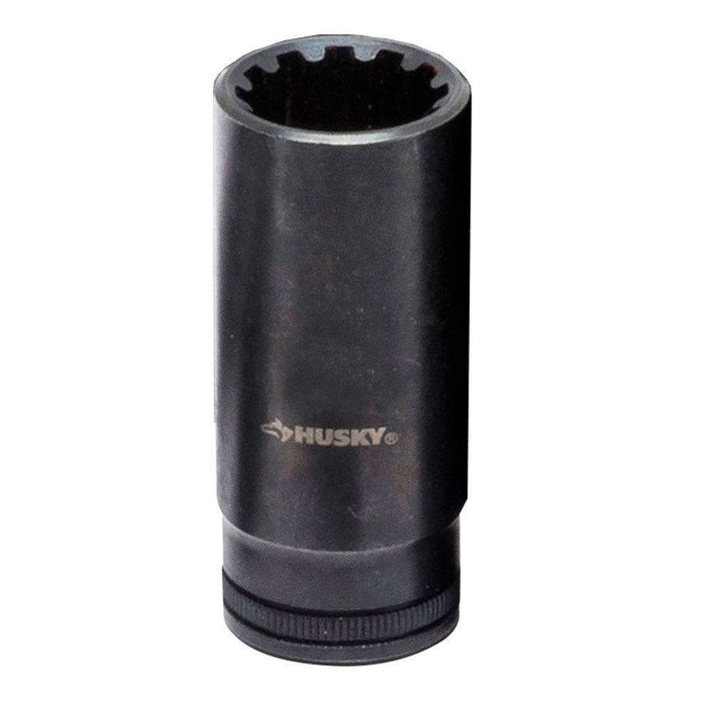 Husky 38 in. Drive 10 mm Knurl Grip Deep Universal Socket H1003DDP10MM