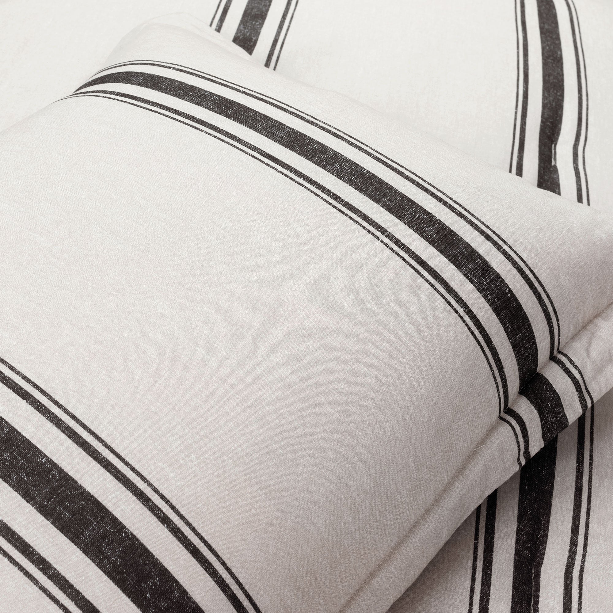 Farmhouse Stripe Cotton Reversible Comforter Set