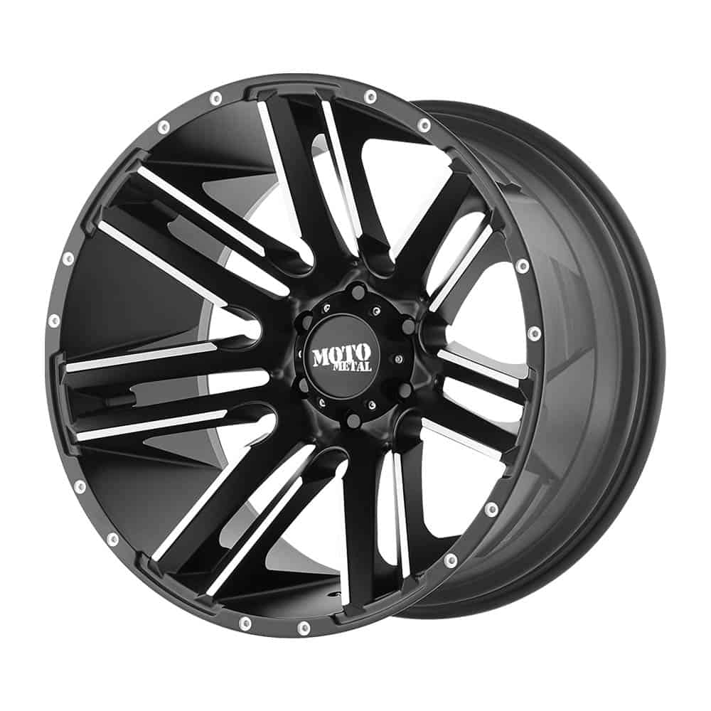 Moto Metal MO978 RAZOR MO978 20X9 6X5.5 S-BLK MACH 18MM