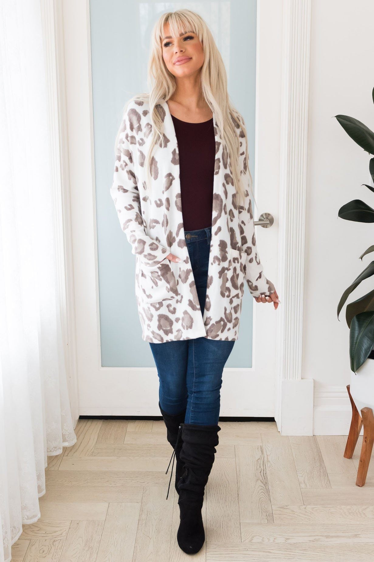 Earn Your Spots Modest Cardigan