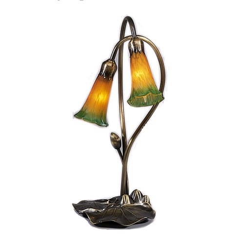 Meyda  13209 Stained Glass /  Desk Lamp from the Lilies Collection