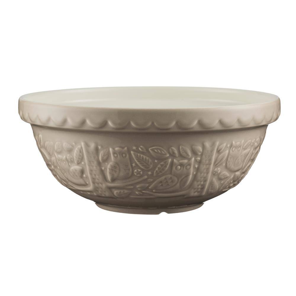 Mason Cash In The Forest 11 in. x 4.75 in. Owl Stone Mixing Bowl 2001.331