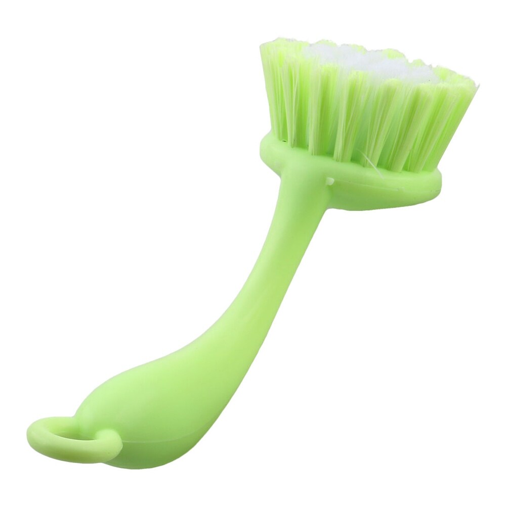 Plastic Cooking Pot Pan Stockpot Bowl Cleaner Scrubbing Brush 3pcs   Light Green White   7.1\